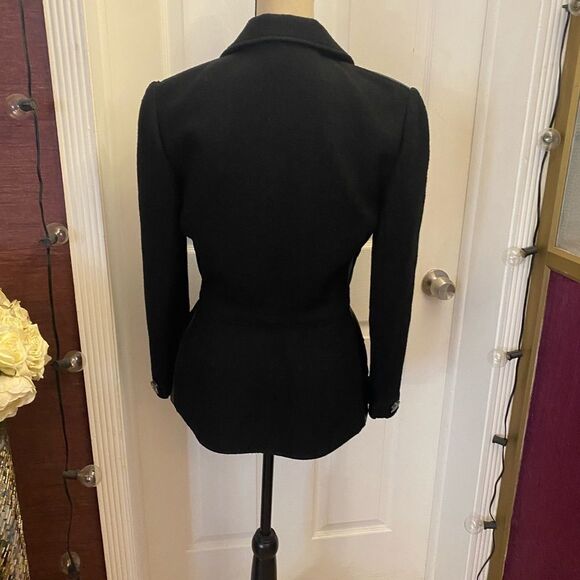 Valentino genuine leather/ wool blazer/jacket, S-M - Picture 9 of 14